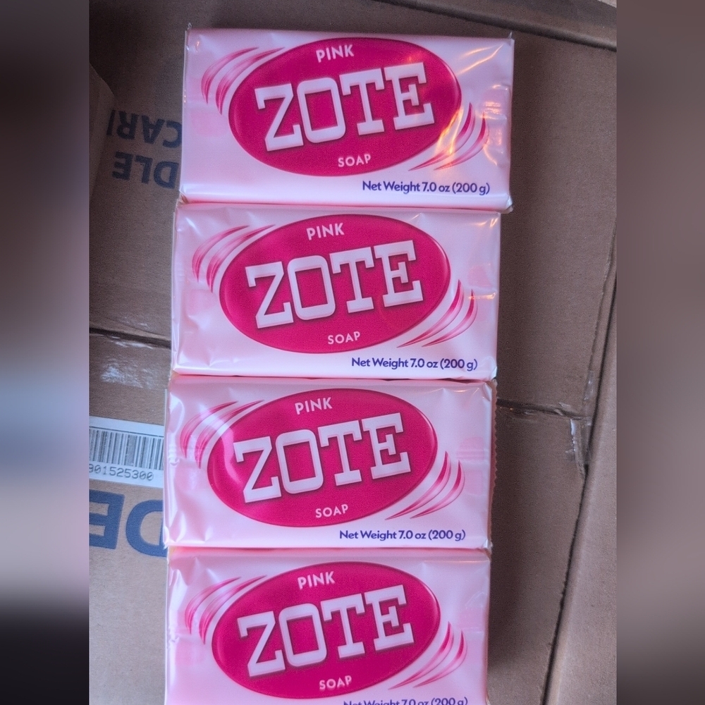 Zote Pink Soap Bars 4pk Bundle 200g